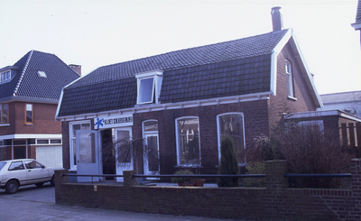 DIA30335 Pand van schildersbedrijf Kloet langs de Burgemeester Letteweg; ca. 1993
