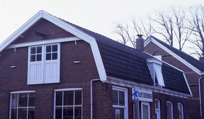 DIA30336 Pand van schildersbedrijf Kloet langs de Burgemeester Letteweg; ca. 1993