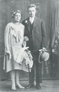 DIA36369 Huwelijk van Arie Kruik en Jannetje 't Mannetje; 9 april 1930