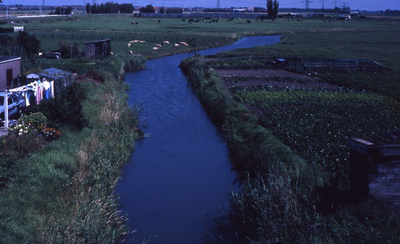 DIA39301 Woning langs de 's Landswatering, bij de sluis onder de Schuddebeursedijk; ca. 1990