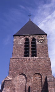DIA40279 De toren van de Dorpskerk na de restauratie; 28 augustus 1971