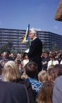 DIA40320 Opening van de kinderboerderij De Trotse Pauw met een toespraak van Burgemeester Bliek; 2 september 1972