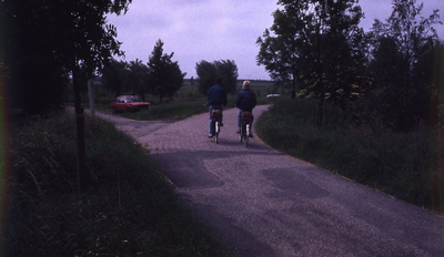 DIA42783 Fietsers bij de kruising Breekade en Malledijk; ca. 1990