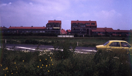 DIA42790 Woningen aan de Ganzenhof, gezien vanaf de Baljuwlaan; ca. 1990