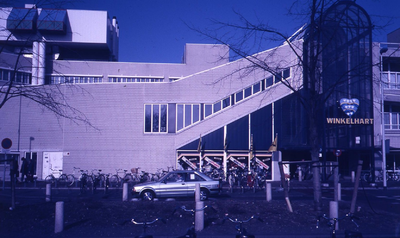 DIA42963 De ingang van de Stadhuispassage, gezien vanaf de Raadhuislaan; ca. 1987