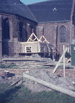 DIA42985 Aanbouw van een consistorie aan de Dorpskerk; juni 1969
