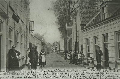 DIA_PB0012 Kijkje in de Vissersdijk; ca. 1910