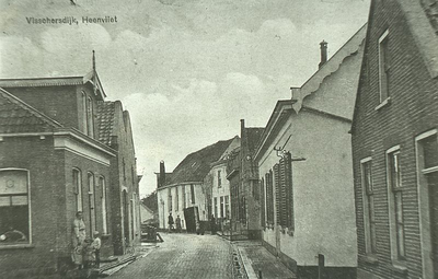 DIA_PB0013 Kijkje in de Vissersdijk; ca. 1910