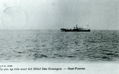DIA_PB0082 In zee, op reis naar het Hotel Ons Genoegen; ca. 1910