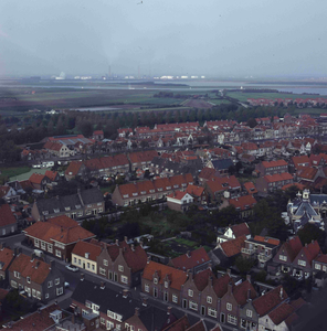 DIA_GF_1193 Panorama vanaf de toren van de St. Catharijnekerk: de Langestraat, Coppelstockstraat en het Maarland; ca. 1970
