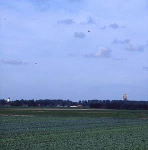 DIA_GF_1569 Vanaf de oprit van de Brielse Brug in de richting van Brielle; 8 september 1987
