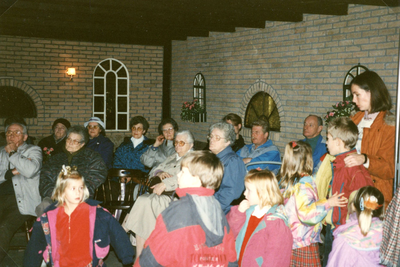 BR_DERIK_WATERSCHAP_040 Tentoonstelling over de Watersnoodramp in de Slandse Hoeve in Zuidland; februari 1993