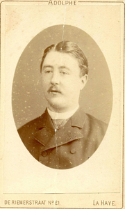 BR_PERS_HEEMSTRA_001 Burgemeester van Brielle V.V.R.C.R. Baron van Heemstra (1884-1894); ca. 1894