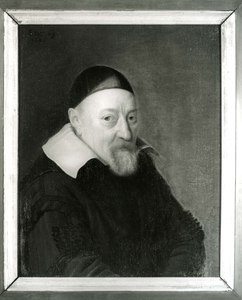BR_PERS_RIJCKEWAERT_001 Geschilderd portret van de heer Theophitus Rijckewaert (1578 - 1658), remonstrants predikant in ...