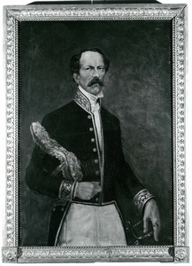 BR_PERS_ROUVILLE_001 Portret van Mr. A.M. Rouville (1812-1881), burgemeester van Brielle (1851-1856), later Gouverneur ...