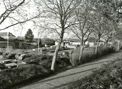 BR_SLAGVELD_062 Kijkje op het terrein van houthandel De Eilanden / PontMeyer vanaf de Kaaistraat; November 1998