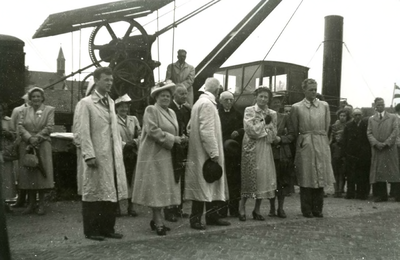 BR_SLAGVELD_KALKFABRIEK_103 Viering van het 60-jarig bestaan van de kalkfabriek.mw. Tellegen, mw. Van Delden, mw. De ...