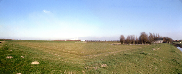 BR_SLEEPSEWEG_005 Panorama van de boezem bij de Sleepseweg, voor de ruilverkaveling; ca. 1980