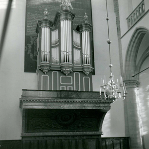 BR_STCATHARIJNE_INTERIEUR_026 Het interieur van de St. Catharijnekerk, het orgel; 22 december 1961