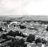 BR_STCATHARIJNEKERK_KERK_096 Panorama over Brielle vanaf de toren van de St.Catharijnekerk, richting de Langestraat; 1 ...