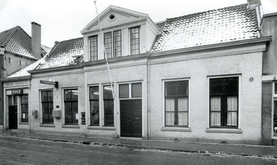 BR_VOORSTRAAT_171 Het postkantoor langs de Voorstraat; Februari 1969