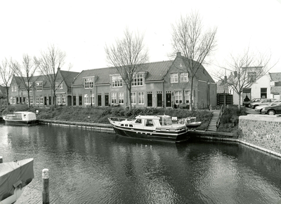 BR_WERFJE_041 Nieuwbouwwoningen langs het Werfje; Maart 1995