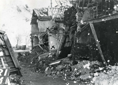 BR_WO2_BOM_DIJKSTRAAT_008 Schade van het bombardement; 4 maart 1943