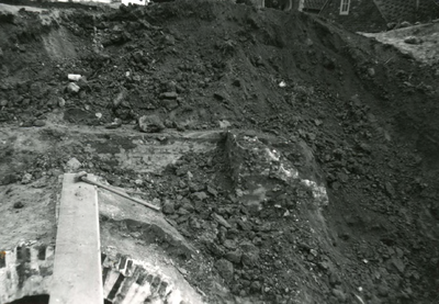 HK_VOLHARDING_001 Het vernieuwen van de duiker onder de Schuddebeursedijk bij Gemaal de Volharding; Juli 1957