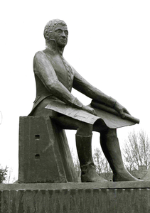 HE_OOSTZANDDIJK_066 Standbeeld van Jan Blanken op het Baantje, onthuld in 1988; ca. 2000