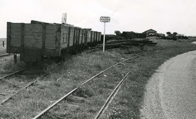 HE_TRAM_008 Wagons op het terrein van het trammuseum; Juli 1972