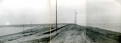 OV_BRIELSEMAASDAM_15 Werkzaamheden voor de aanleg van de Brielse Maasdam; ca. 1950