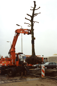 OV_DERUY_03 Het verplaatsen van bomen op De Ruy; 2000