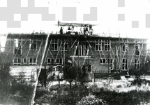 OV_KOLONIEHUIS_01 Koloniehuis Naar Buiten in aanbouw; ca. 1925