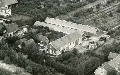 RO_DUINZOOM_02 Luchtfoto van de boerderij van A.van de Ban; 1950
