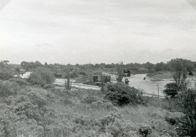 RO_TWEEDESLAG_20 Begin van de aanleg van de Tweede Slag en de C.G. van Kleijburgweg in de duinen; Mei 1956