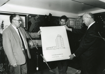 SP_MAASBOULEVARD_021 Presentatie van de flat De Kathedraal, aanzet tot de aanleg van de Maasboulevard; 12 december 1991