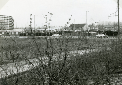 SP_MARREWIJKLAAN_010 Het in aanbouw zijnde postkantoor langs de Marrewijklaan; 1970