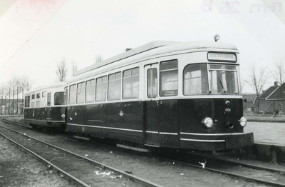 SP_TRAM_104 De RTM tram EB1701 en MBA1700 Sperwer als tweewagenstel; 31 maart 1964