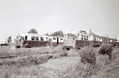 SP_TRAM_124 RTM tramstellen bij Spijkenisse; 1963
