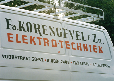 SP_VOORSTRAAT_159 De bus van Elektrotechniek Fa. Korengevel & zn.; 1998