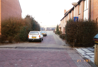 SP_WIJKEN_AKKERS_052 Woningen in de nieuwbouwwijk Akkers. op de achtergrond de metrolijn; 27 januari 1997