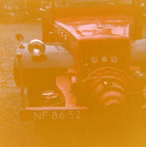 VP_BRANDWEER_003 Dodge autospuit van Vierpolders in het Brandweermuseum; ca. 1975