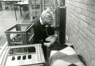 ZW_EHBO_003 Oefening van de EHBO in de Gaffelaar; 30 januari 1986