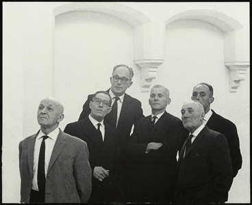 FOTO_GF_C104 Koorleden van een zangvereniging in de Catharijnekerk; 1962