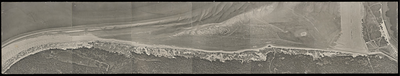FOTO_HARDBOARD_014 Satellietfoto van de duinen van Voorne bij het Strandweg; ca. 1980