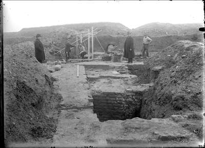 GN2158 Opgravingen van de Noordpoort; ca. 1920