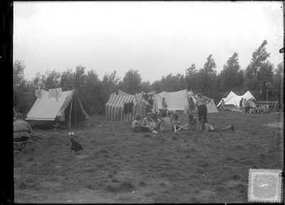 GN2229 Tenten op het Kruiningergors; ca. 1935