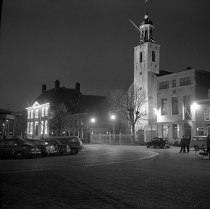 C1643 Landshuis en kerk met verlichting; ca. 1958