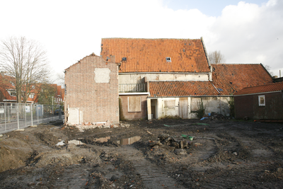 F0436 Woningen op de hoek van de Coppelstockstraat en de Kerkstraat, die gesloopt moesten worden voor de verbouwing en ...