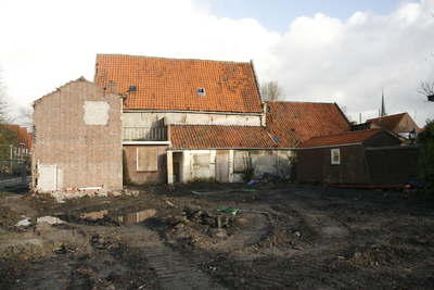 F0437 Woningen op de hoek van de Coppelstockstraat en de Kerkstraat, die gesloopt moesten worden voor de verbouwing en ...